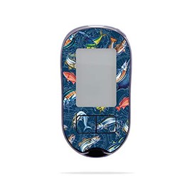 MightySkins Skin Compatible with Accu-Chek Aviva Plus - Saltwater Compass | Protective, Durable, and Unique Vinyl Decal wrap Cover | Easy to Apply, Remove, and Change Styles | Made in The USA