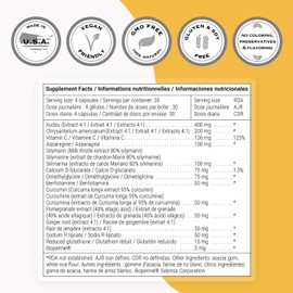 Supersmart Supersmart - Rehab (Advanced Formula) - with Kudzu, Silymarin, Ginger Root, Benfotiamine - All-in-1 Supplement | Non-GMO & Gluten Free - 120 Vegetarian Capsules
