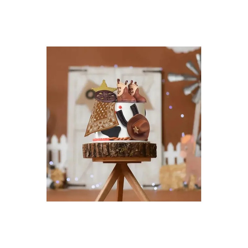 Decoración Pastel De Vaquero Del Oeste Para Fiesta Cumpleaño Rdffcoo