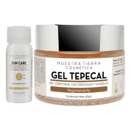 Nuestra Tierra Cosmética Gel Regenerante De Tepezcohuite Y Caléndula 60grs Tipo De Piel Todo Tipo De Piel