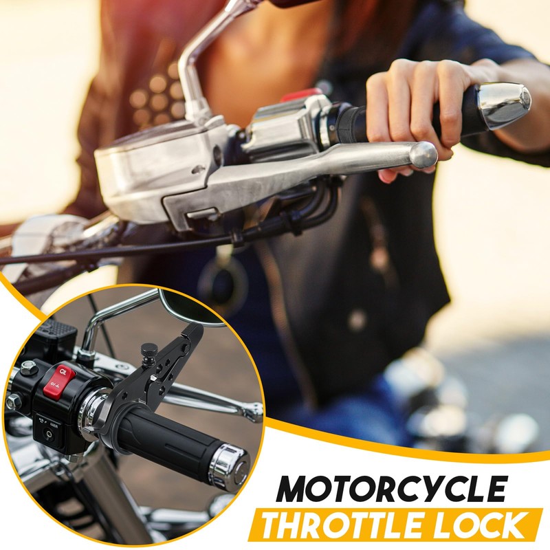 Tallew Motorcycle Cruise Control, Include 2 Pcs Wrist Hand Grips,