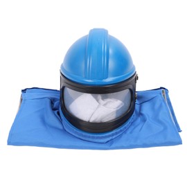 SASKATE Sandblasting Helmet with Air Supply Sandblaster, Air Supplied Safety Sandblast Hood Protector, for Spraying, Large Cutting, Crushing, Sand Blasting, Coating, Engineering, Washing