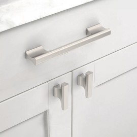 Asidrama 10 Pack 5 Inch(128mm) Brushed Satin Nickel Kitchen Cabinet Handles, Cabinet Pulls Kitchen Cabinet Hardware Cupboard Handles Drawer Pulls