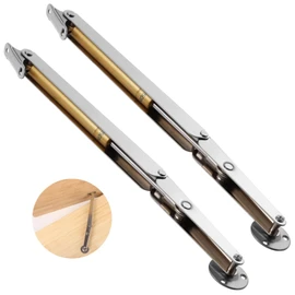 250N Heavy Duty Soft Close Lid Supports Hinge, Chest Hinges for Wooden Box Automatic Slow Lowering Safety Pneumatic Lid Lifters Gas Springs for Toy Boxes Cabinets