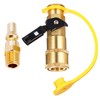 GRILLJOB 1/4" RV Propane Quick Connect Adapter for Propane Hose,