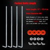 Ampper Battery Hold Down Clamp, Stainless Steel J Hook Battery