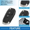 A ABSOPRO 2 Buttons Key Shell Case Keyless Entry Remote