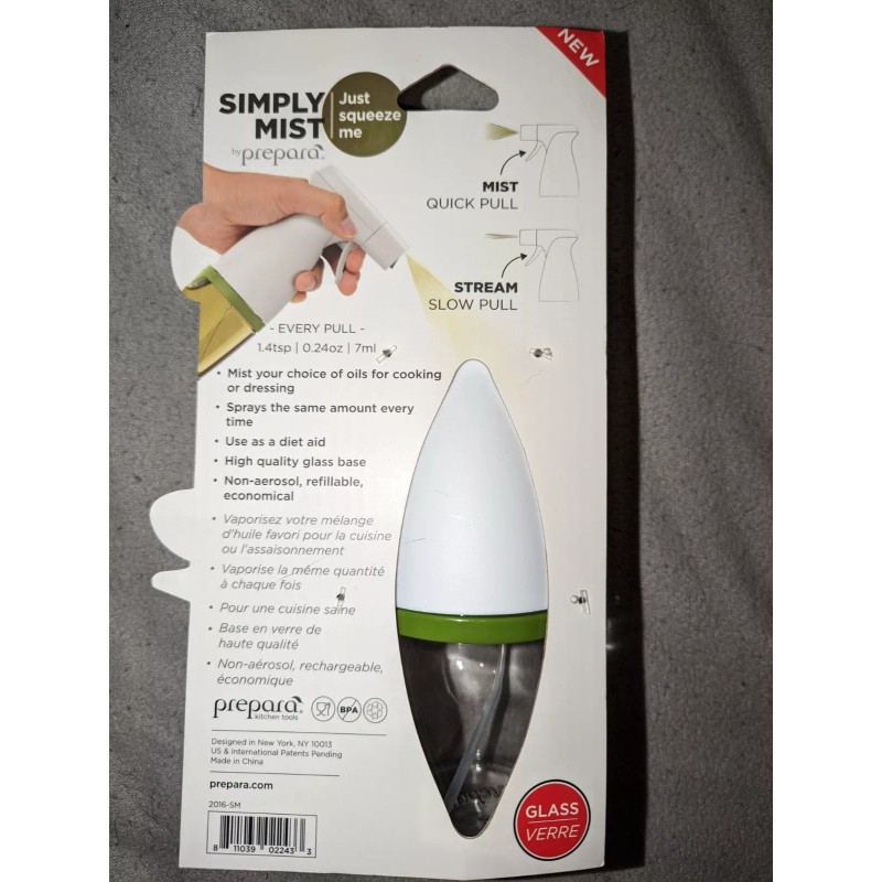 Prepara NEW Prepara Simply Mist Olive Oil Sprayer 200ml 6.75oz