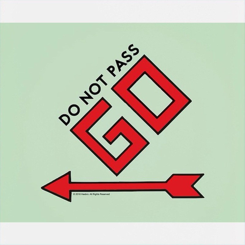 CafePress Monopoly Do Not Pass Go 17 oz Latte Mug