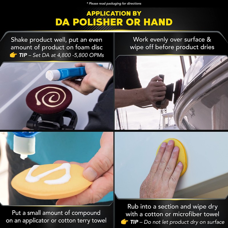 Meguiar's Marine/RV Heavy Duty Oxidation Remover, Oxidation, Water Spot, Stain,