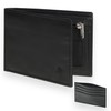 HEMING Black leather wallet for men, small wallet, wallet with