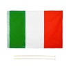 LEIVESTE - Italy Flag, Weatherproof with Loop for the Italian