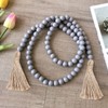 58 Inches String Garland Farmhouse Wooden Beads Rustic Boho Wood