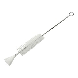 As One ABS-S10PW Syringe Cleaning Brush, PBT Bristle, White, 8.7 x 2.8 x 0.9 inches (220 x 70 x 22 mm)