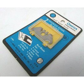 OMEGA Rare Vintage Pack of 2 Omega Hooked Edge Blades NOS New #404