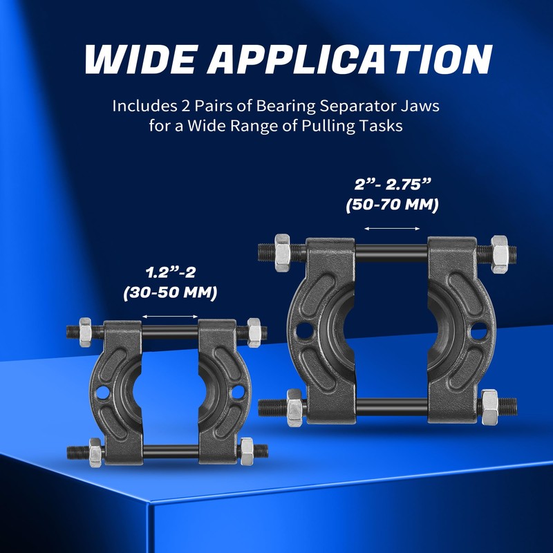 KOOPOOL 12-Piece Bearing Puller, Wheel Hub Puller Set, Wheel Bearing