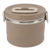 Insulated Food Container 304 Stainless Steel PP Stackable Portable Round