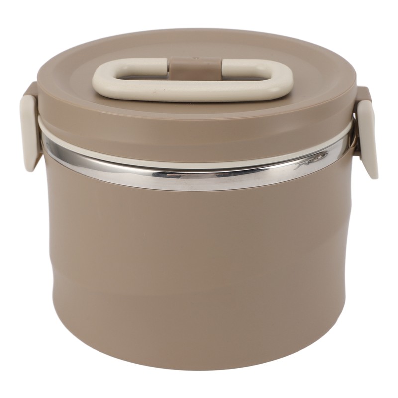 Insulated Food Container 304 Stainless Steel PP Stackable Portable Round