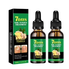 2pcs Ginger Nail Treatmant Nail Support Nail Care-Fungel Nail Treatmet, Ginger Nail Growth Serum,Nail Nutrient Strengthener Ginger Nail Growth Oil for Natural Shine, Fix & Renew Broken Nails 30ml x2