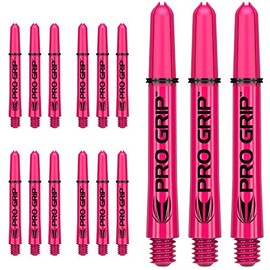 Target Darts 5 x Sets of Pink Pro Grip Shaft Short - 15 in Total