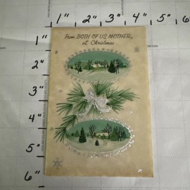 Vintage Merry Christmas Mother From Both Of Us Unique Beautiful Awesome Colors