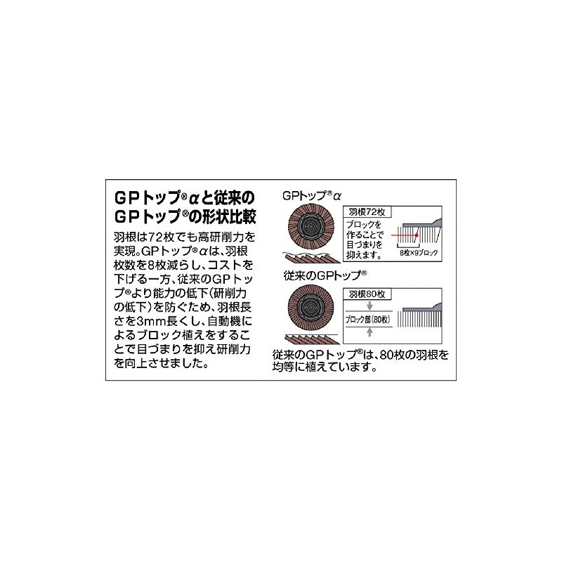 TRUSCO GP Top α Screw-in Arandum Φ100 (10 Pieces) 60#