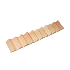 Artibetter Mini Staircase Wooden 1/12 DIY Stairway Accessory Model Without Armrest for Mini House Scene 1Pc