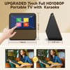 TURNRISE 7" Mini Portable TV: 1080P HD Touch Screen Portable