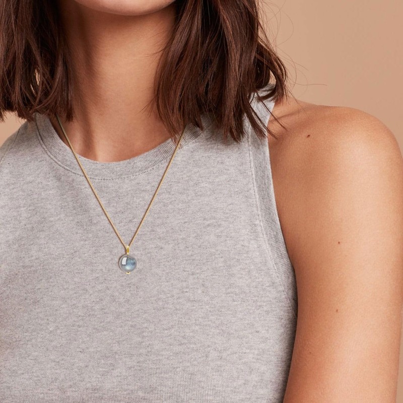 COAI Gemstone Ball Pendant, labradorite, Labradorite