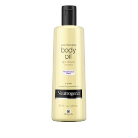 Neutrogena Fragrance-Free Lightweight Body Oil for Dry Skin, Sheer Moisturizer in Light Sesame Formula, 8.5 fl. oz