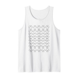 Geometry Line Drawing Abstract Art Geometric Triangle Design Tank Top