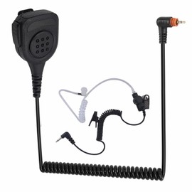 WODASEN Waterproof Radio Speaker Mic Walkie Talkie Microphone Handheld Shoulder Lapel Mic for TLK-100 SL300 SL3500 SL3500e SL1600 SL2600 SL7550e SL7580e (129, Black)