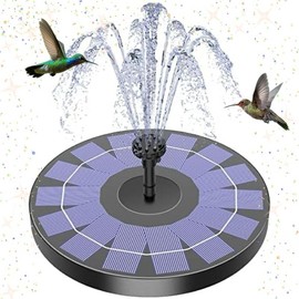 AISITIN Bird Bath Outdoor Polyresin Birdbath with 2.5W Solar Fountain Combo Set for Gardens & Patios Multi Watering Patterns Elegant Design Sturdy Construction Back to School Promotional Offer:_2.5W Fountain