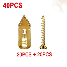 40PCS Self-Drilling Drywall Anchor Kit with Screws - 12x30mm, No Drilling Required, Holds Up to 66 lbs - Ideal for Organizing and Hanging Items