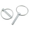 ZZHXSM 4PCS M8x50 M8 Carbon Steel Tractor Trucks Pin Ring