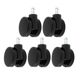 LT Easiyl 5PCS Soft Edge Casters Twin Wheel Non-Hooded Caster Compatible with Herman Miller Chair Compatible with Verus Compatible with Lino Compatible with Cosm