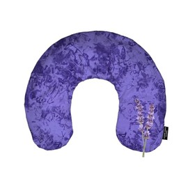 Mother Earth Pillows Large Triggerpoint Flax Pillow for Neck and Shoulder Relief (Purple Print - Soothe Herbal Blend)