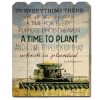 TrendyDecor4U Farmhouse "Time to Plant" Printed Wall Art on Brown