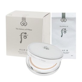 The Whoo Gongjinhyang Seol Whitening Moisture Glow Cushion No. 21 (Main Product + Refill) / 더후 공진향 설 미백 수분광 쿠션 21호 (본품+리필)