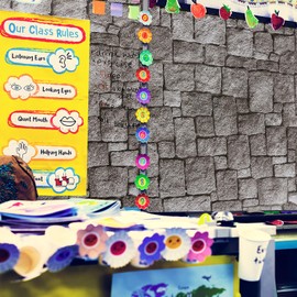 Tenceur 1 Roll Bulletin Board Paper 24 Inch x 100 feet Fade Resistant Paper Roll forTeacher Created Resources Classroom Decor