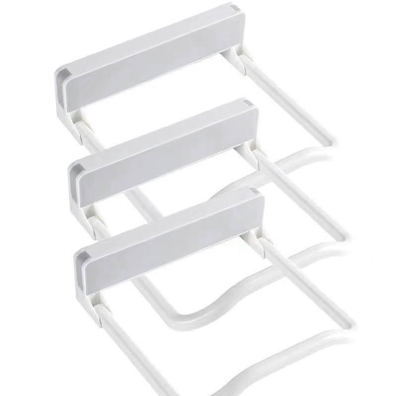 3PCS Washbasin Hanger Plastic Punch Free Bathroom Basin Storage Rack