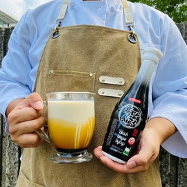 [Jupiter] Premium Black Sugar Syrup (21OZ) - Mascovado 50%, Unrefined Raw Sugar, for Black Sugar Coffee Latte/Milk tea/Cooking/Beverage, Lower Calorie, Nutritional, HALAL