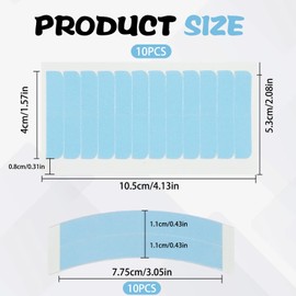 Hair Extension Tape, Double-Sided Hair Tapes for Extensions, 120 Square Piece+10 Arc Piece, Used to Fix Wig, Elastic Colloid is Waterproof and Sweat-Proof, High Temperature Resistant, Easy to Use