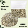 Aouuhe 500 Pcs Micro Link Rings Beads for Hair Extensions