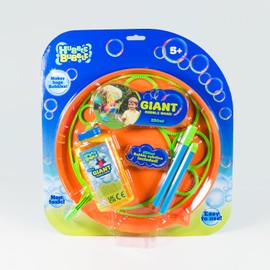 LeftField Toys | Hubble Bubble Mega Bubble Kit - Giant Bubbles Set with Wand - Outdoor Fun Toddler Toy