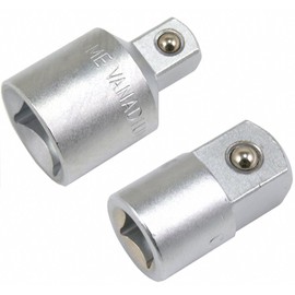 Adapter-Satz, 2-tlg. 19 mm (3/4") und 12.5 mm (1/2") Antrieb (VERBINDUNGSSTÜCK/ÜBERGANGSTEIL/Reduzierstück/Vergrößerungsstück), 2-tlg. für Ratschen, Steckschlüsseln, Gleitgriffe und Knebel