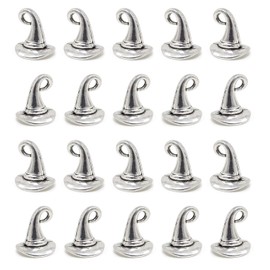 Honbay 30PCS Alloy Witch Hat Charms Wizard Hat Charms Pendant Christmas Hat Pendant for Earrings Bracelets Necklace DIY Jewelry Making