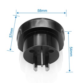 US to AU Plug Adapter, United States/UK/Canada Device Plug Fit to Australia/New Zealand/China Socket, USA Visitor Travel Converter, Type B/Type G Plug Convert to Australian Type I Plug (2 Pack)