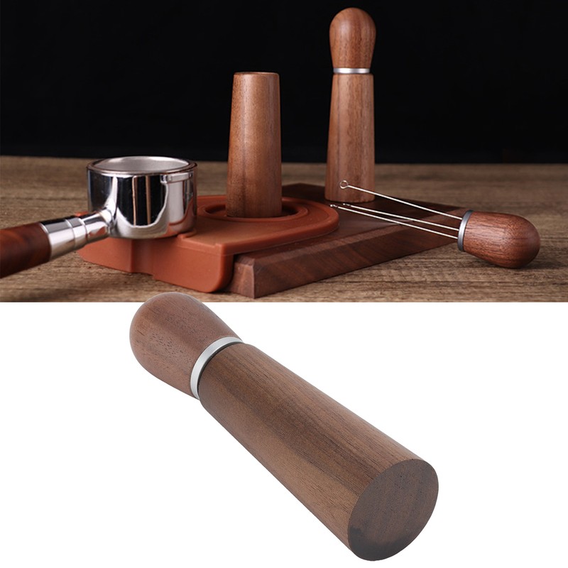 Coffee Distribution Tool Multifunctional Needle Coffee Distributor with Wooden Base