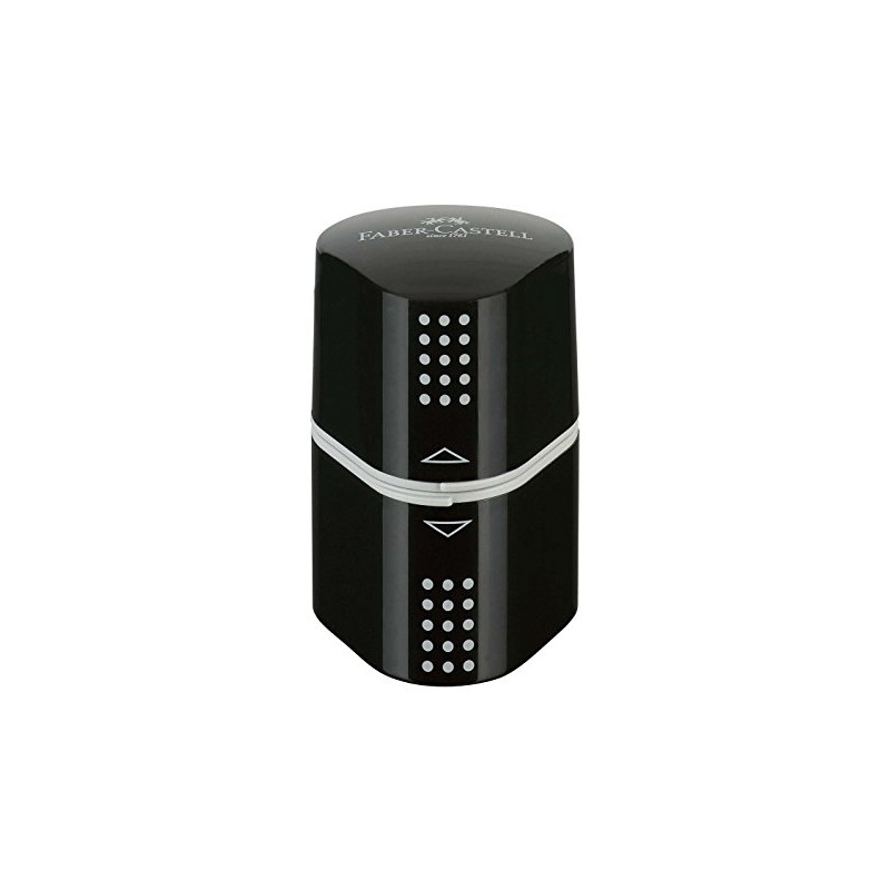 Faber-Castell 283899 - Dreifachspitzdose Grip, schwarz